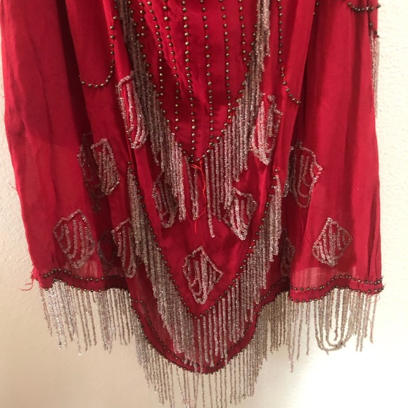 Kate Moss for Topshop Red Flapper Dress US 12 - Picture 11 of 13